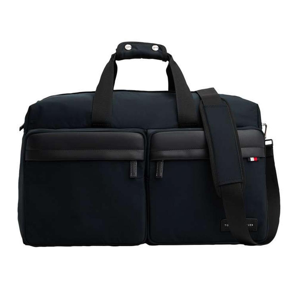 Tommy Hilfiger Nylon Duffle Negro Bolsa de viaje para hombre barato