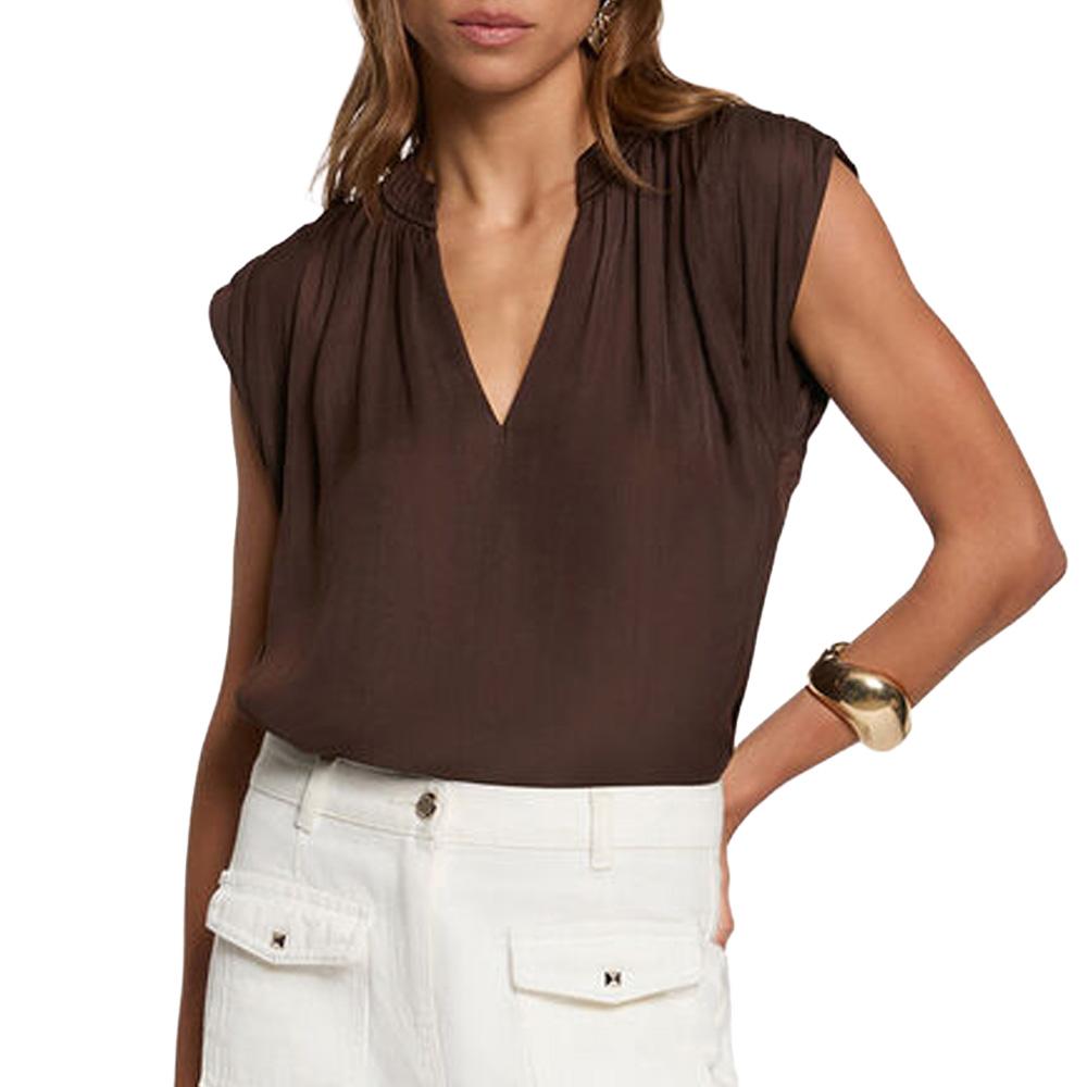 Blouse Marron Femme OROOVE pas cher