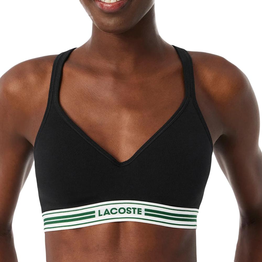 Sujetador negro para mujer Lacoste World barato