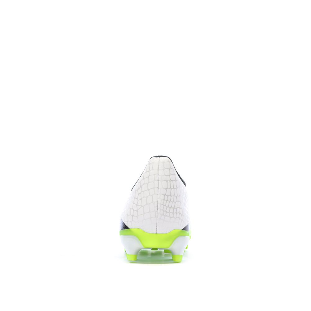 Chaussures de Foot Blanc/Noir/Jaune Junior Adidas Predator League MG vue 3