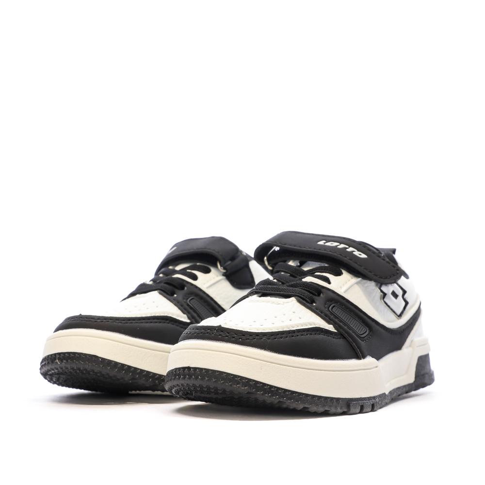 Boys' White/Black Sneakers Lotto Basket Pescara Photo of the Espace des Marques %store% store - view of %key%