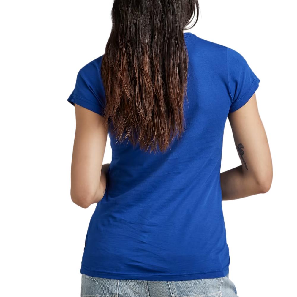 T-Shirt Electric Blue Frau G-Star Raw Eyben D21314 Ansicht 2