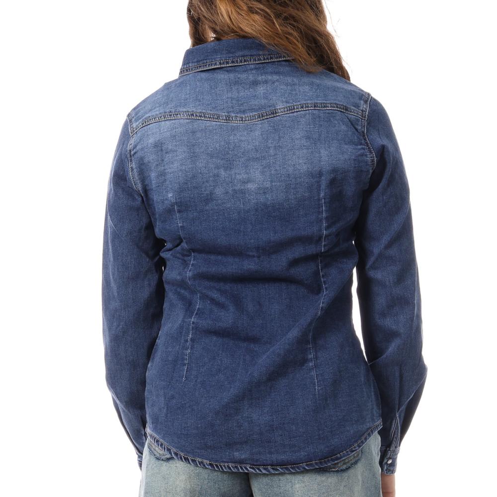 Monday Premium Camisa azul de mujer 591 ver 2