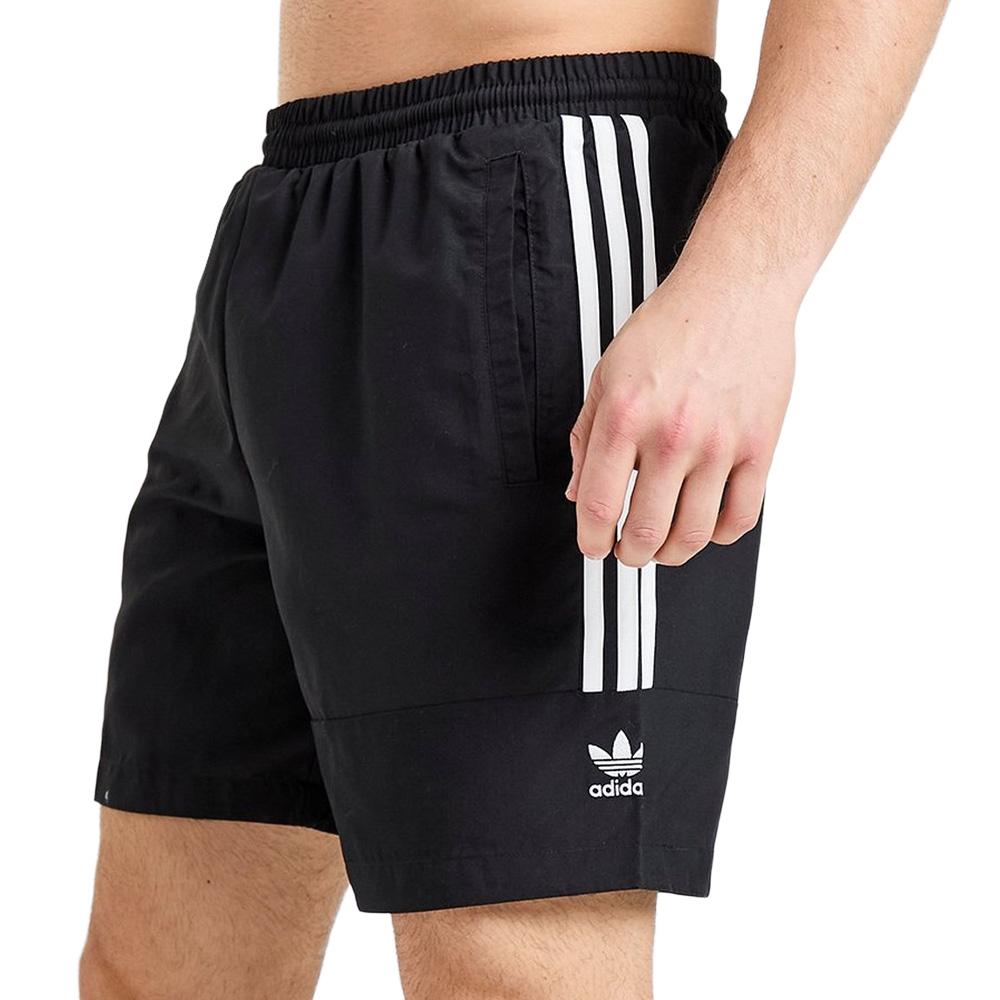 Schwarze Badeshorts für Herren von Adidas Lockup Swim günstig