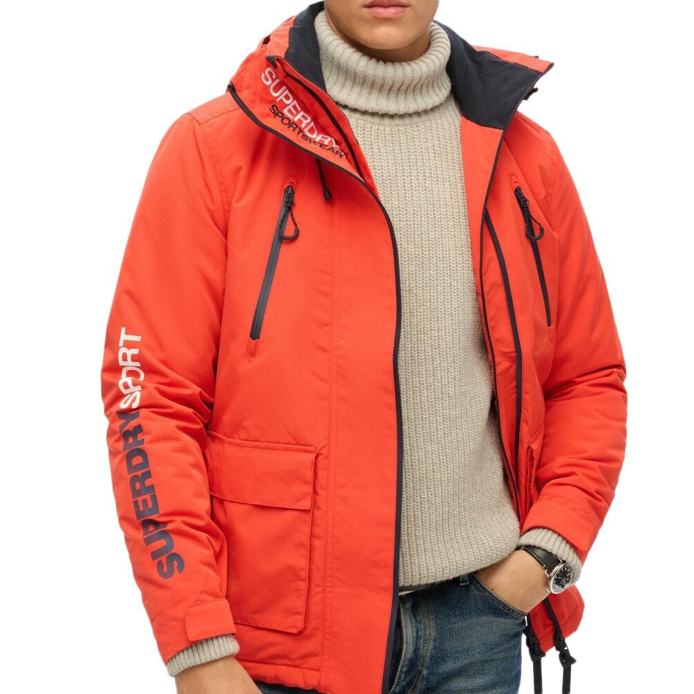 Orange Mäntel Männlich Superdry Hooded Ultimate Windbreaker günstig