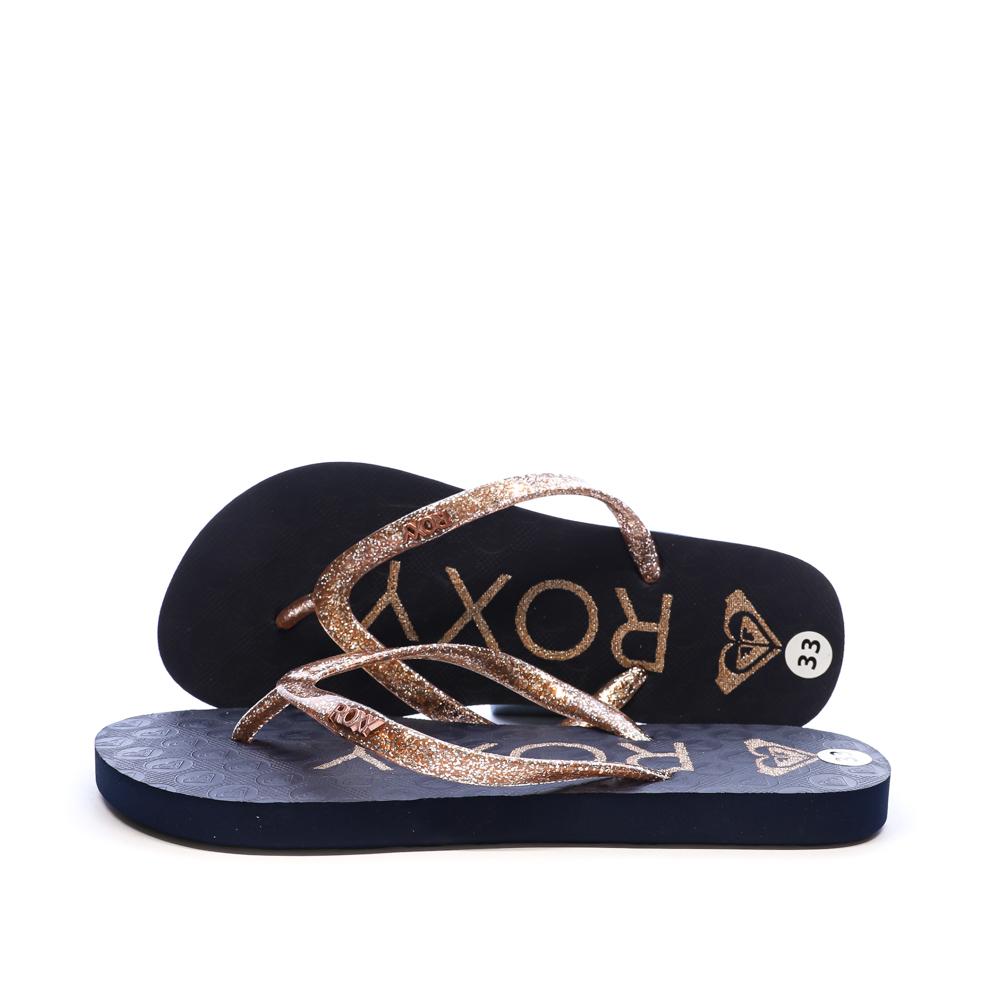 Chanclas niña azul marino/rosa Roxy Viva Sparkle barato