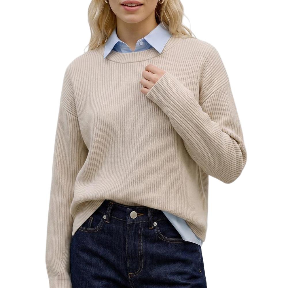Pull Beige Femme Vero Moda Gold Lux pas cher