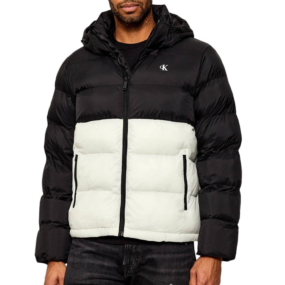 Daunenjacke Schwarz/Weiß Herren Calvin Klein Jeans Nylon günstig