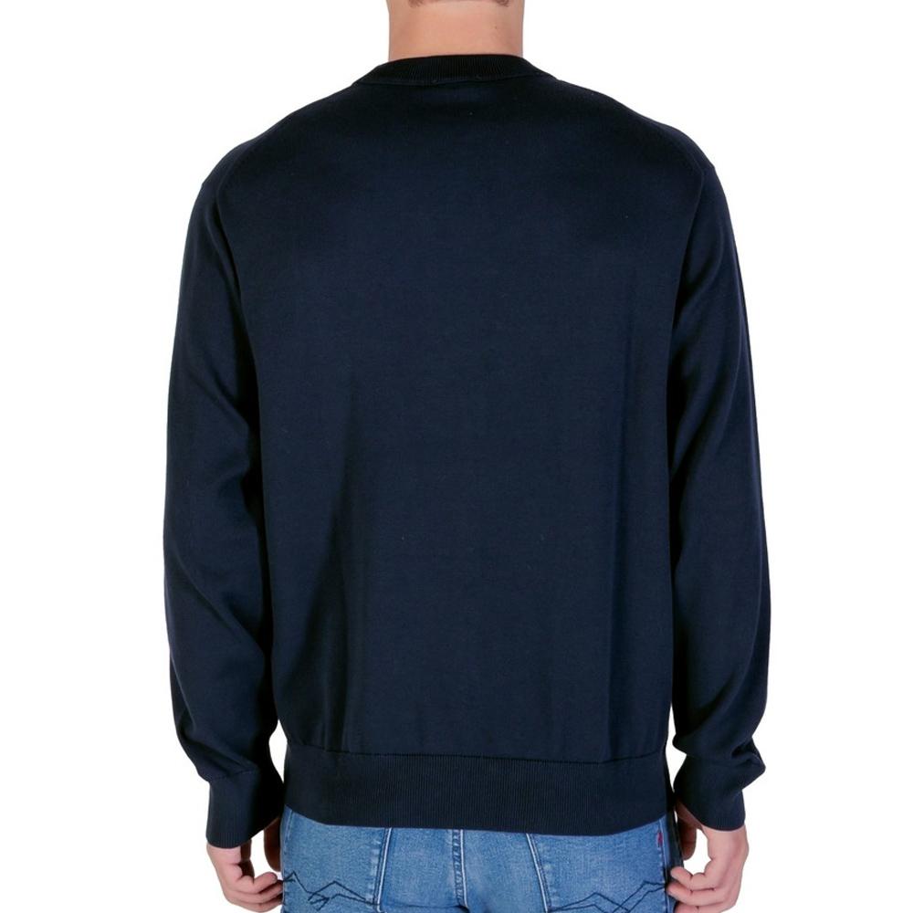 Sweatshirt Marine Herren Calvin Klein Jeans Eu Ls Cotton Relaxed Ansicht 2