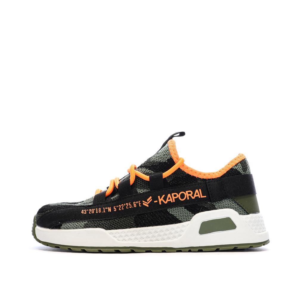 Baskets Kaki/Noir Garçon Kaporal Dofini pas cher