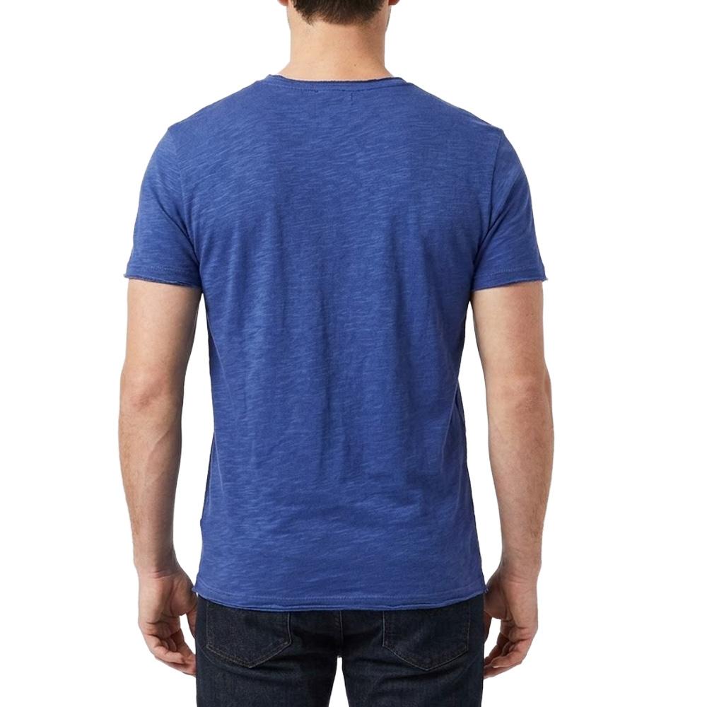 T-shirt Bleu Royale Homme Paname Brothers TAZIO vue 2