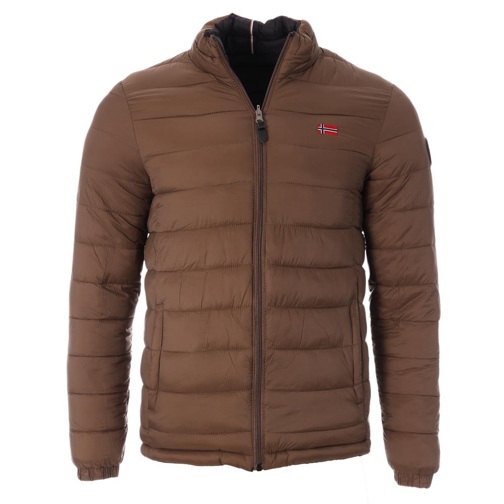 Daunenjacke Schwarz/Braun Mann Geographical Norway California/GN Ansicht 3