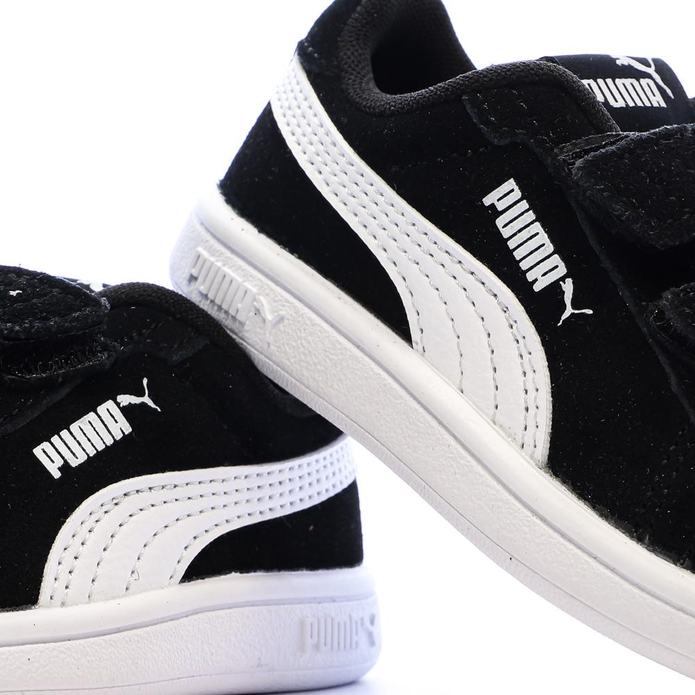 Puma Smash 3.0 Boys’ Black/White Trainers Photo of the Espace des Marques %store% store - view of %key%
