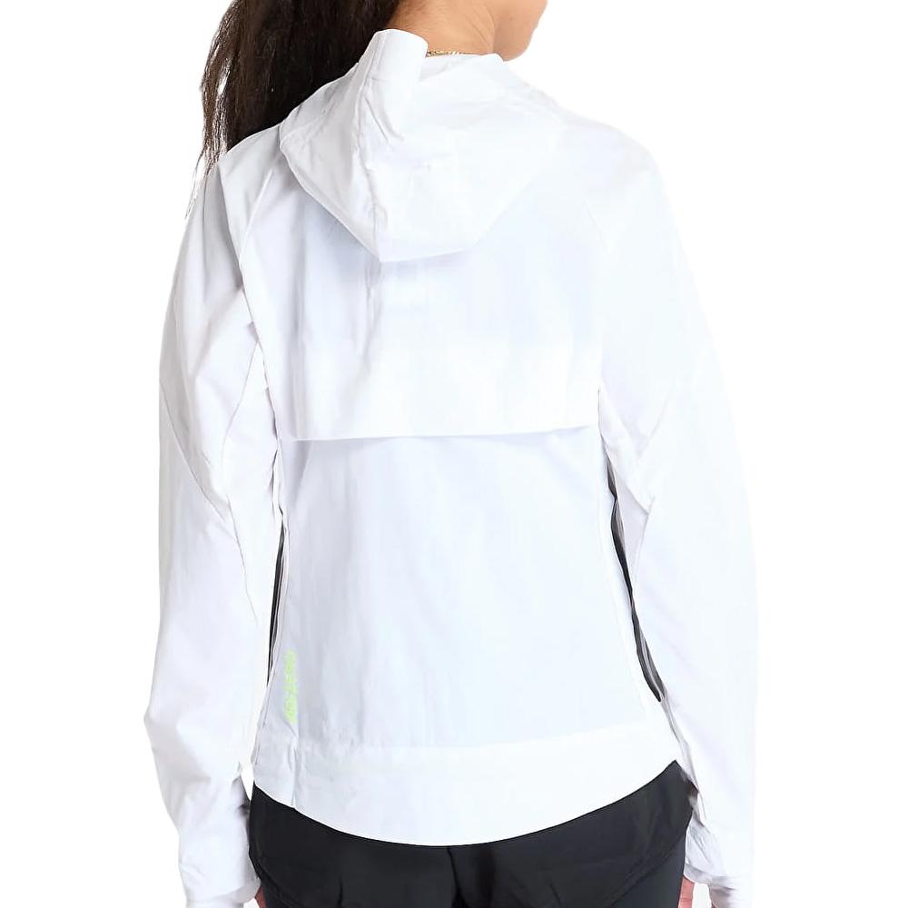 Veste de Running Blanc Femme Adidas Adizero vue 2
