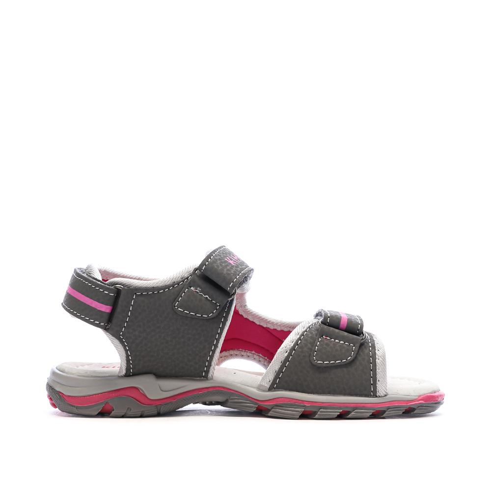 Sandalias grises/rojas para niño Kimberfeel Missi ver 2