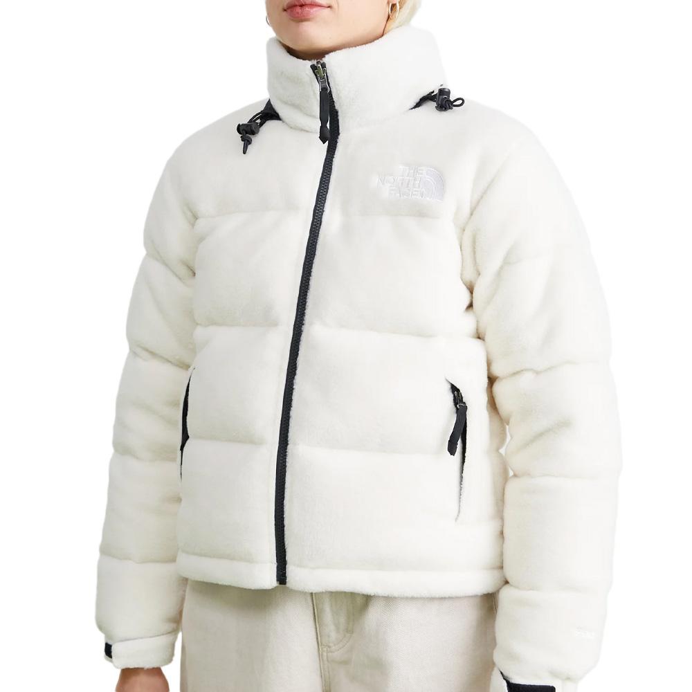 Chaqueta de pluma blanca The North Face Polar Nuptse para mujer barato