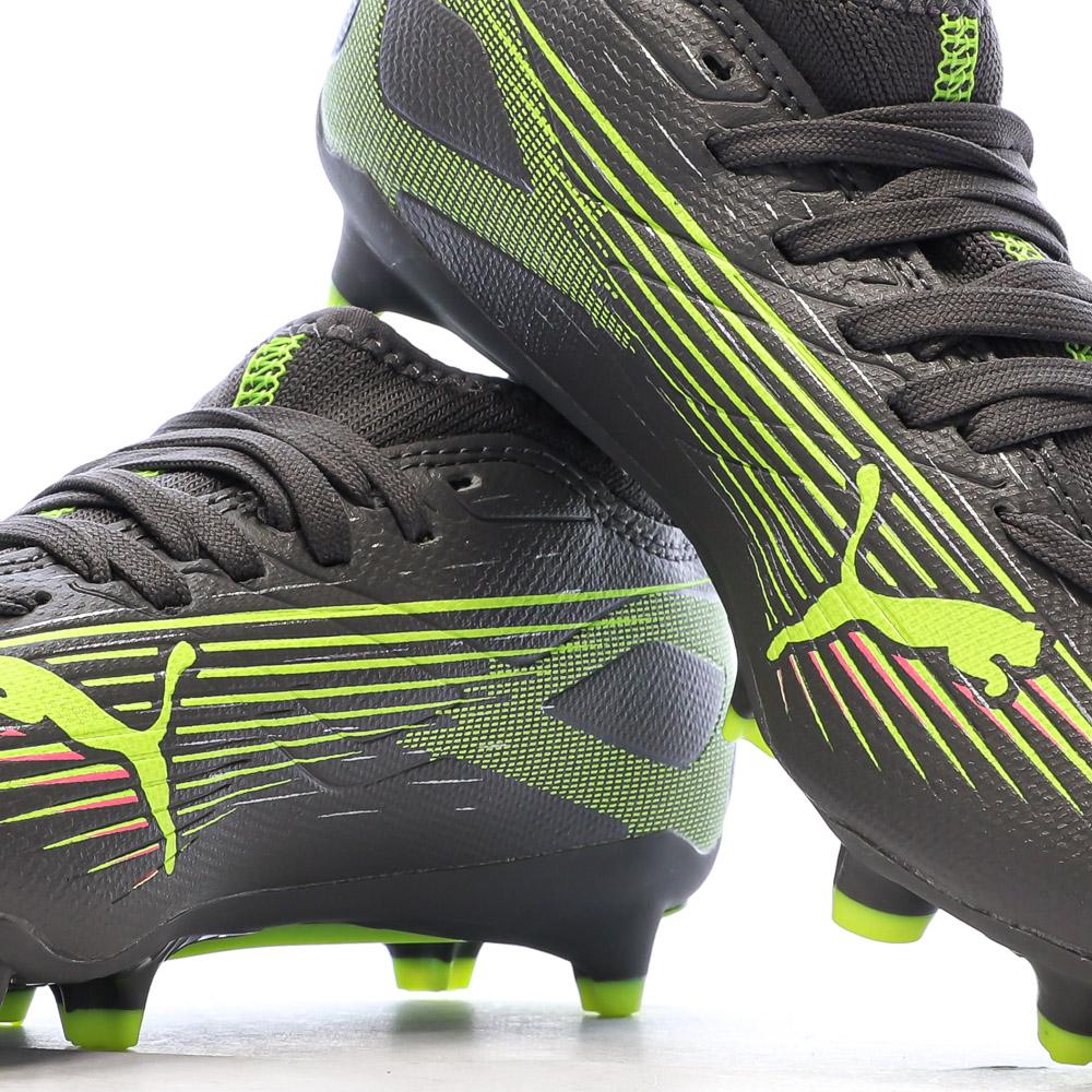 Chaussures de Foot Gris/Jaune Junior Puma Ultra 5 Match FG/AG vue 7