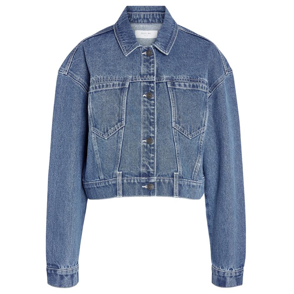 Blaue Jacke Frau Noisy May Ronja Ansicht 3