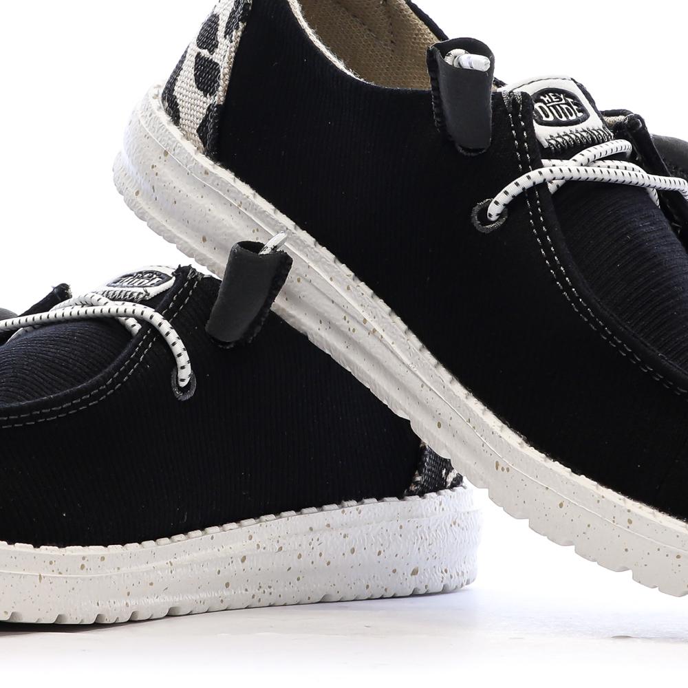 Schuhe Schwarz Damen Hey Dude Blackleopard Ansicht 7