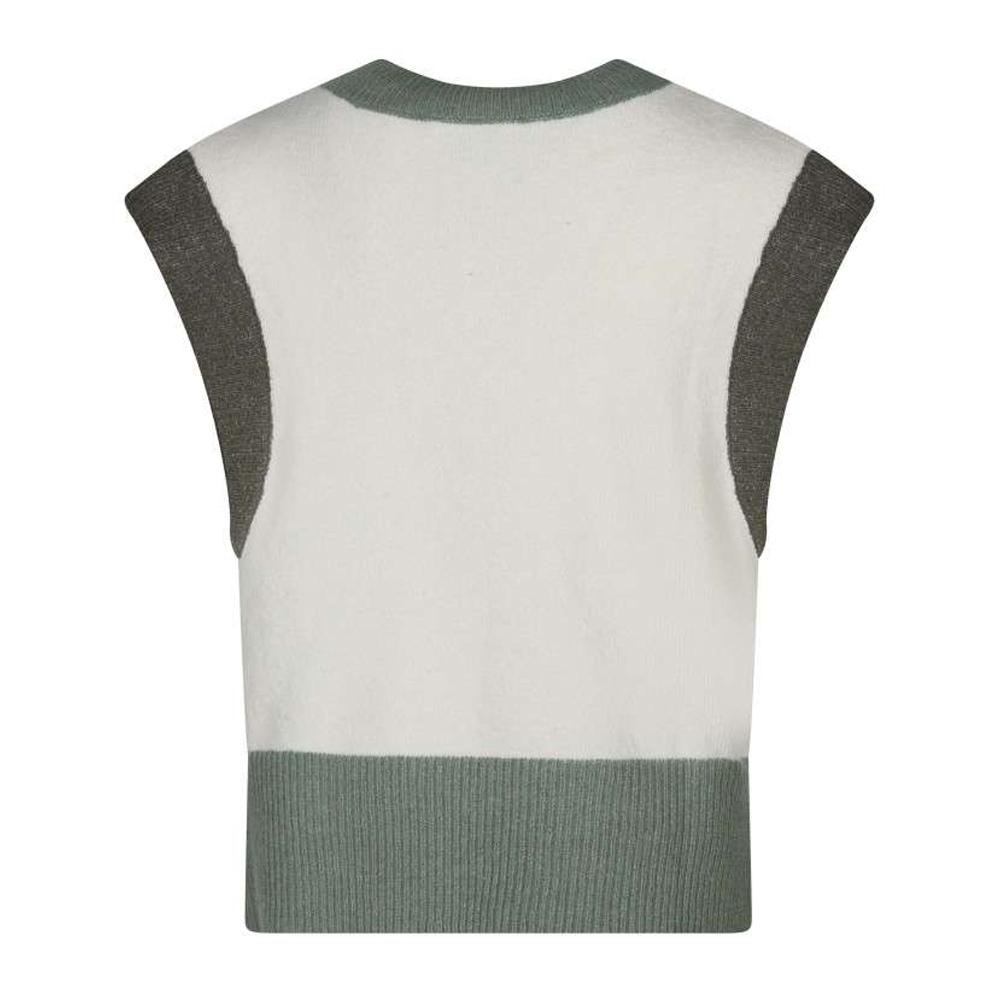 Women's white/green sweaterTeddy Smith Silvia Photo of the Espace des Marques %store% store - view of %key%