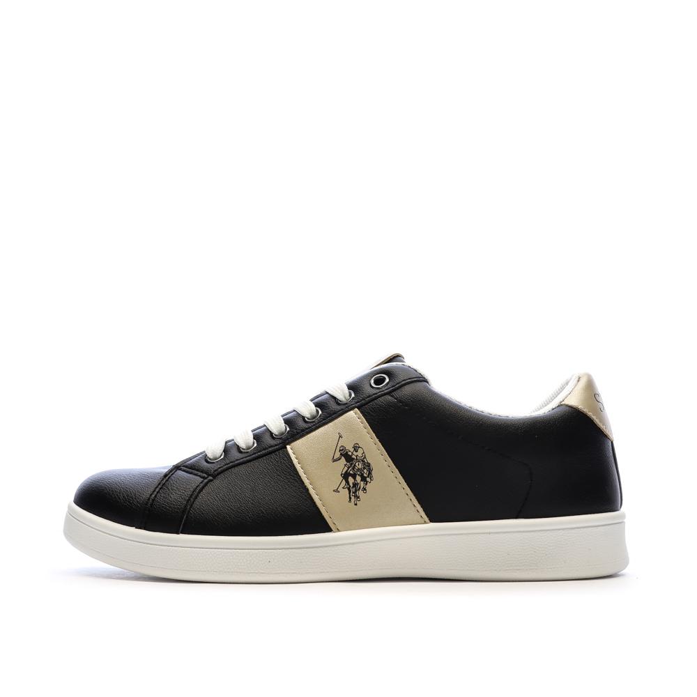 Schwarz/Goldene Sneakers Women US Polo ASSN For Everyday günstig