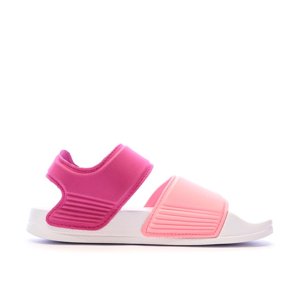 Adidas Adilette K Girls Pink/White Sandals Photo of the Espace des Marques %store% store - view of %key%