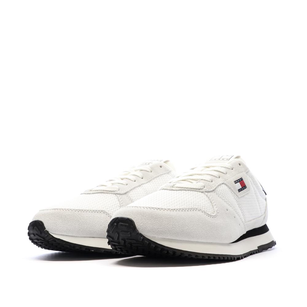 Weiße/marineblaue Herren-Sneaker Tommy Hilfiger Eva Runner Leather Ansicht 6