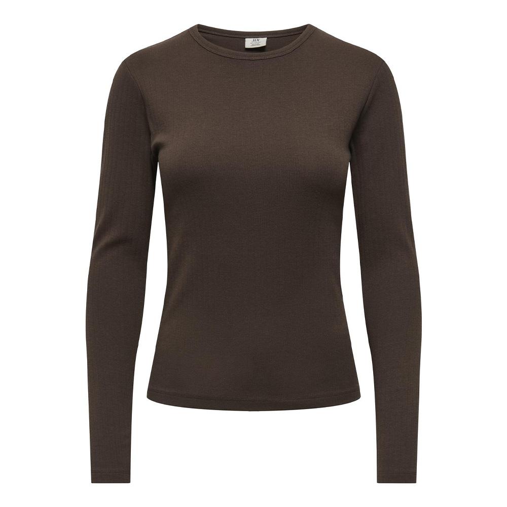 T-Shirt Manches Longues Marron Foncé Femme JDY Vaya pas cher