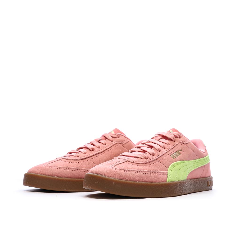 Baskets Roses/Jaunes Homme Puma Club vue 4