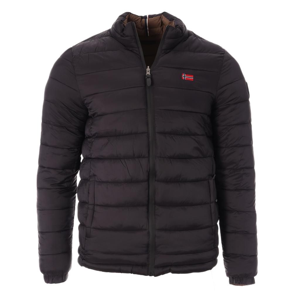 Daunenjacke Schwarz/Braun Mann Geographical Norway California/GN günstig