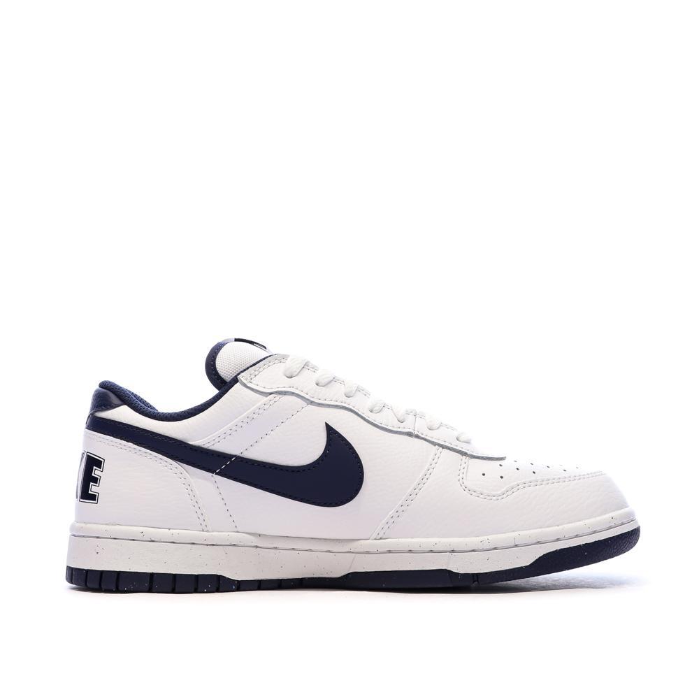 Baskets Blanches/Marines Homme Nike Big Nike Low vue 2