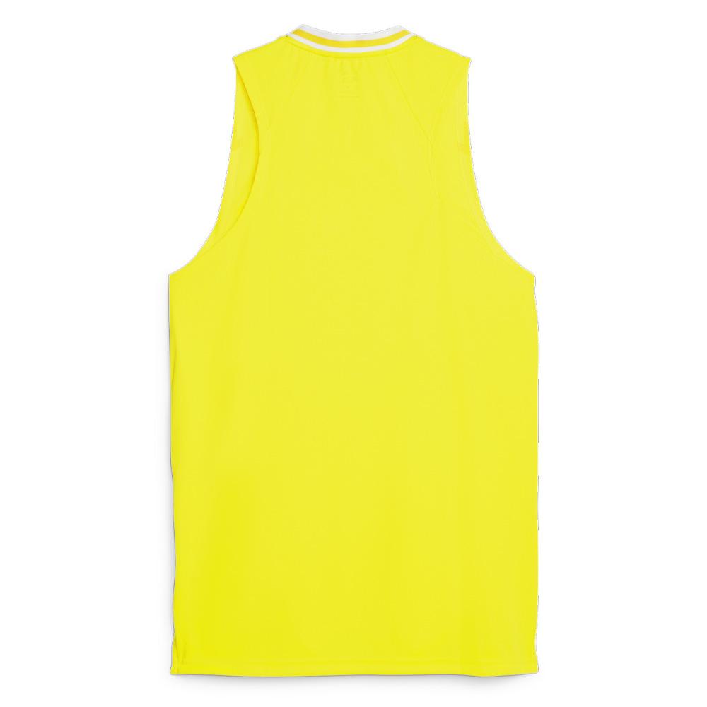 Camiseta de Tirantes Puma Hoops Amarilla, Hombre ver 2