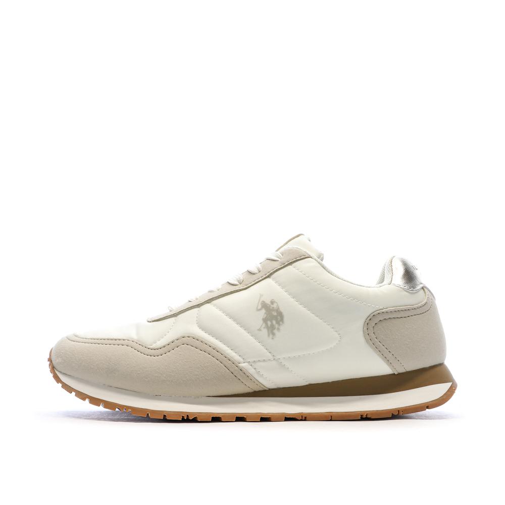 Baskets Blanches/Beiges Femme US Polo ASSN FS1 pas cher
