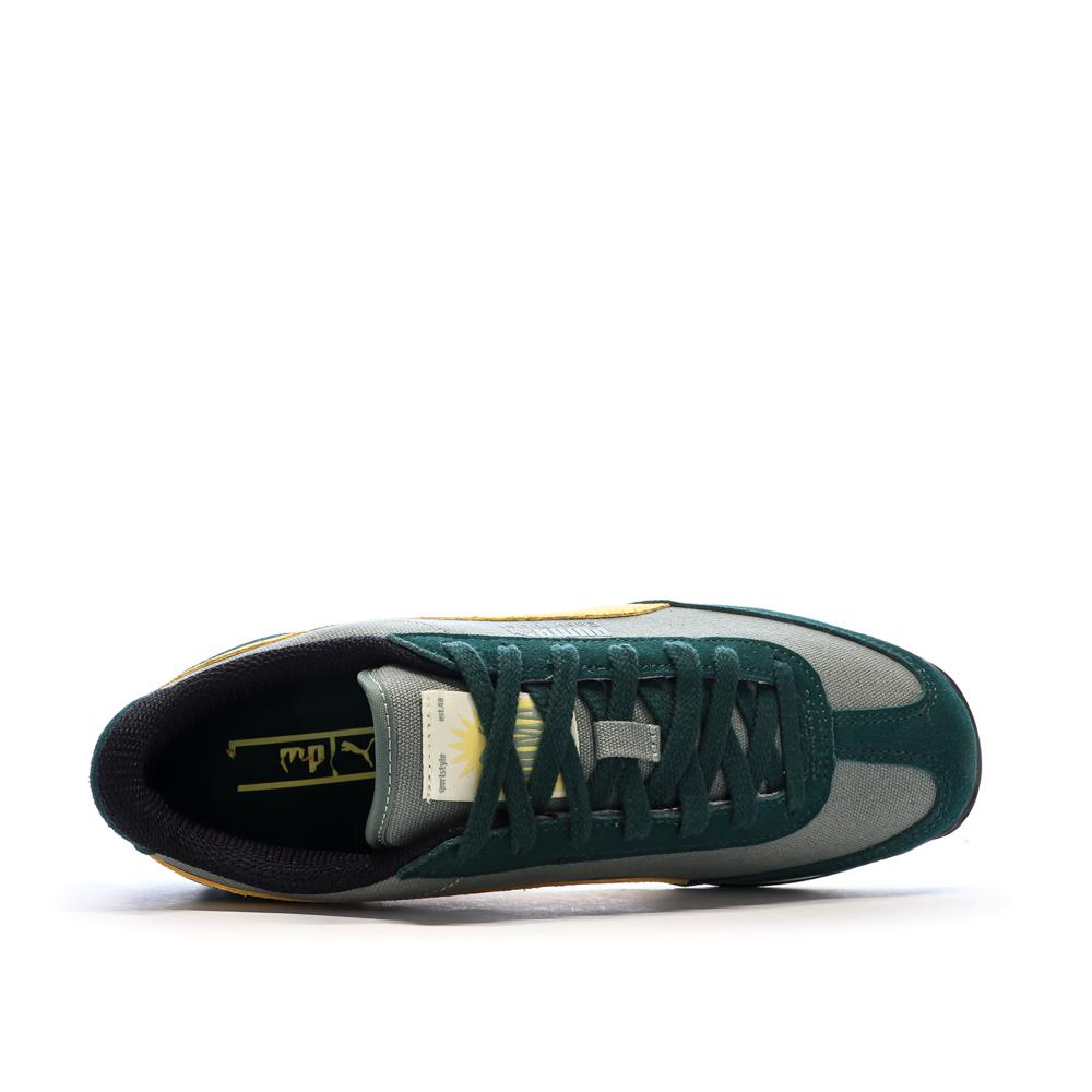Zapatillas verdes/amarillas para hombre Puma Easy Rider ver 4