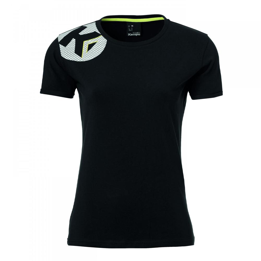 Camiseta negra de mujer Kempa Core 2.0 barato