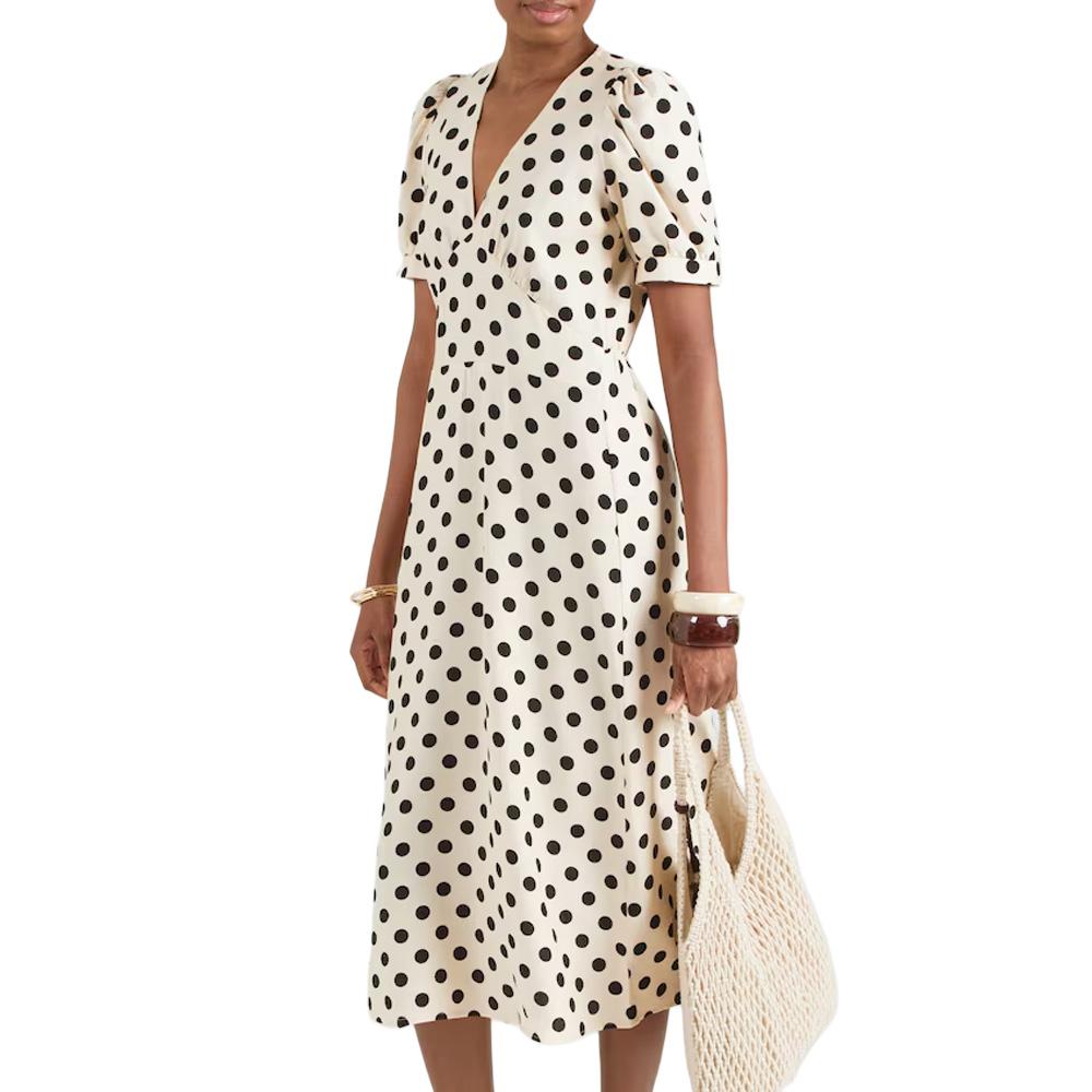 Vestido crudo con lunares para mujer Morgan ROVITA barato