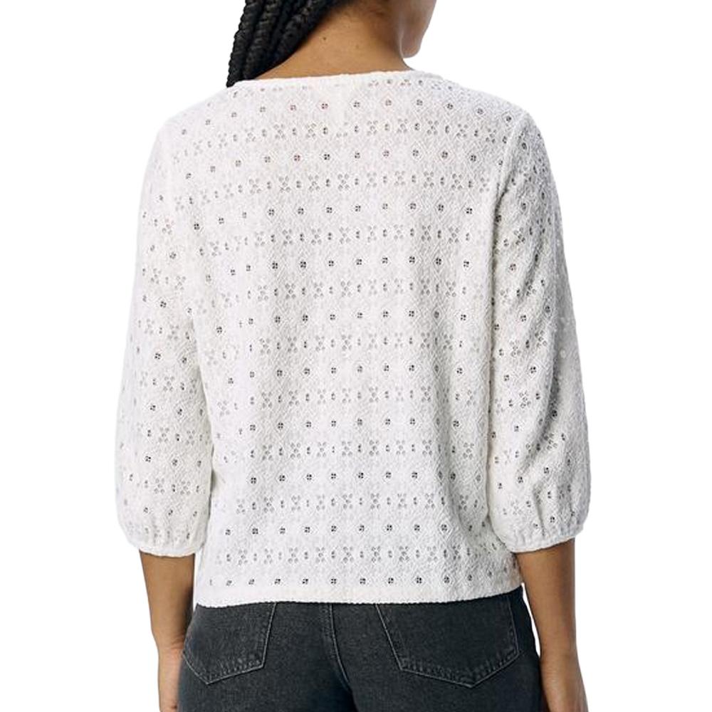 Blouse Brodée Blanche Femme Vero Moda Aila vue 2