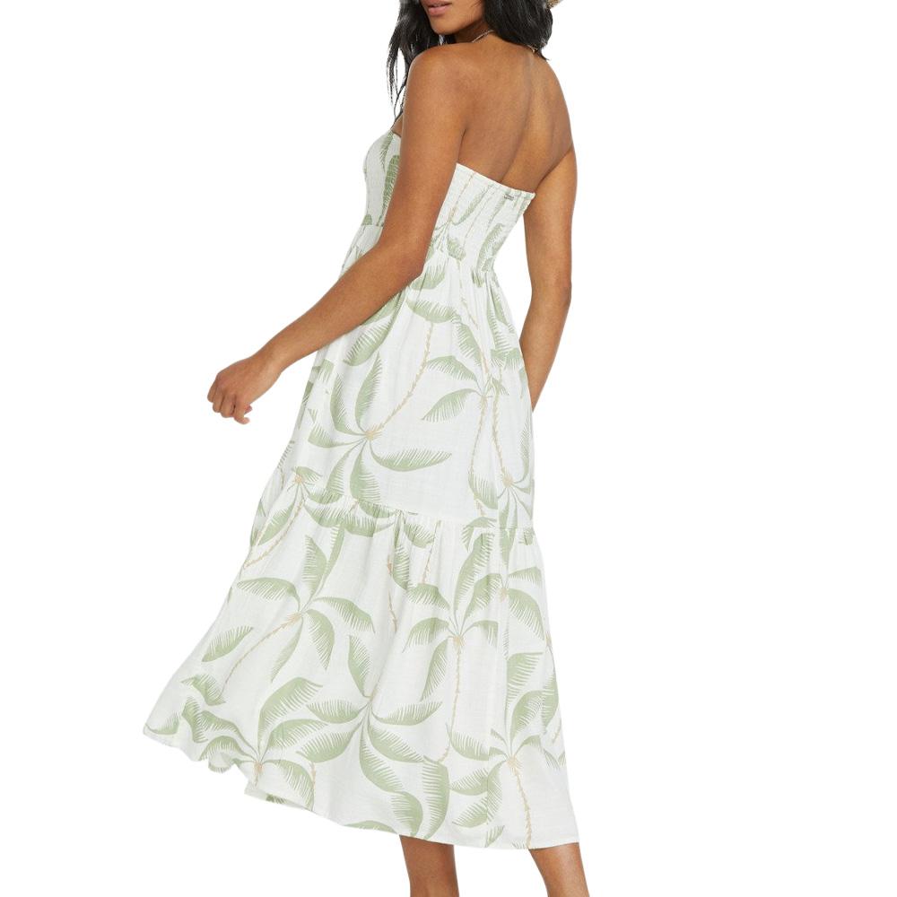 Kleid Weiß/Grün Frau Billabong Tropical Haze Ansicht 2