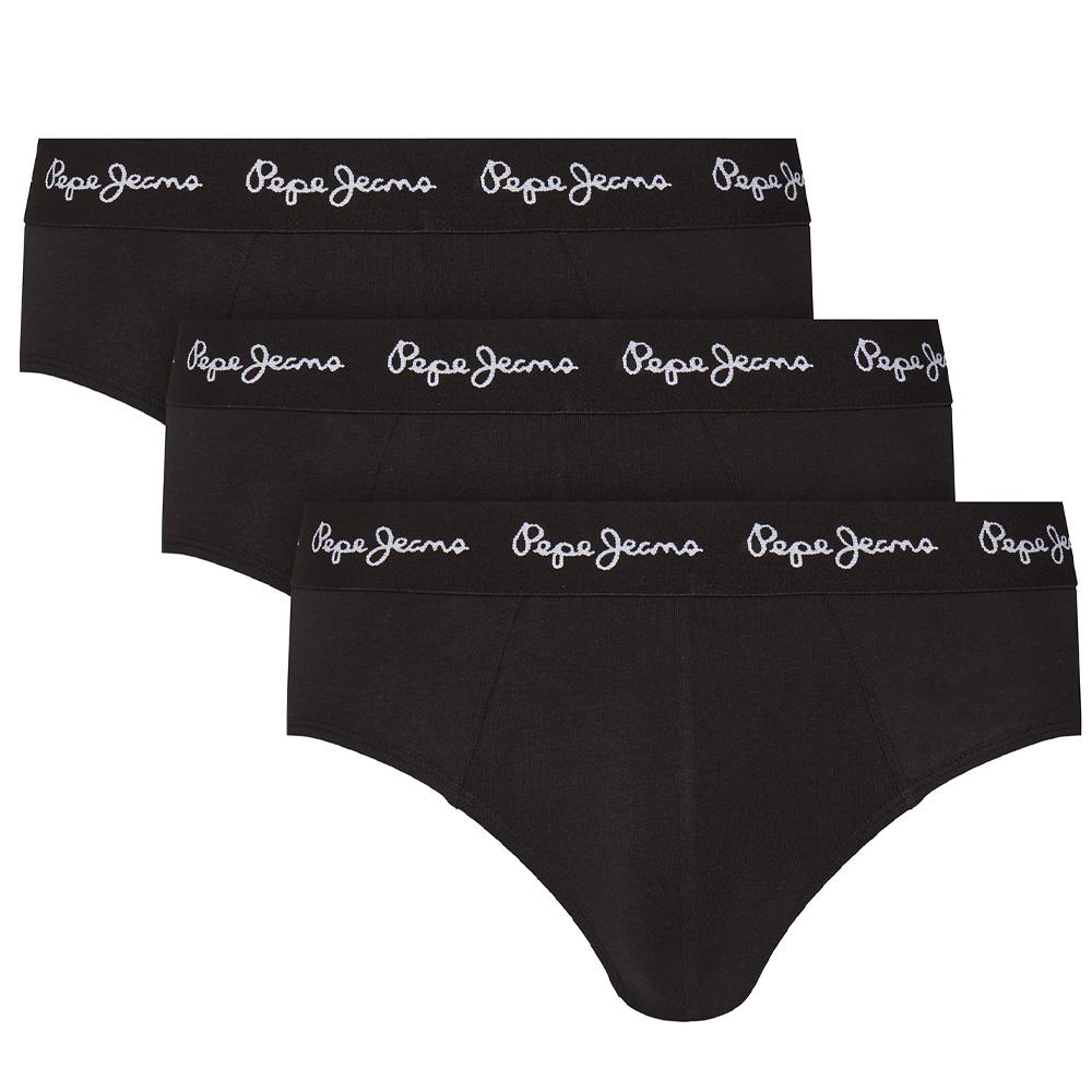 x3 Negro Hombre Pepe Jeans Calzoncillos PMU barato