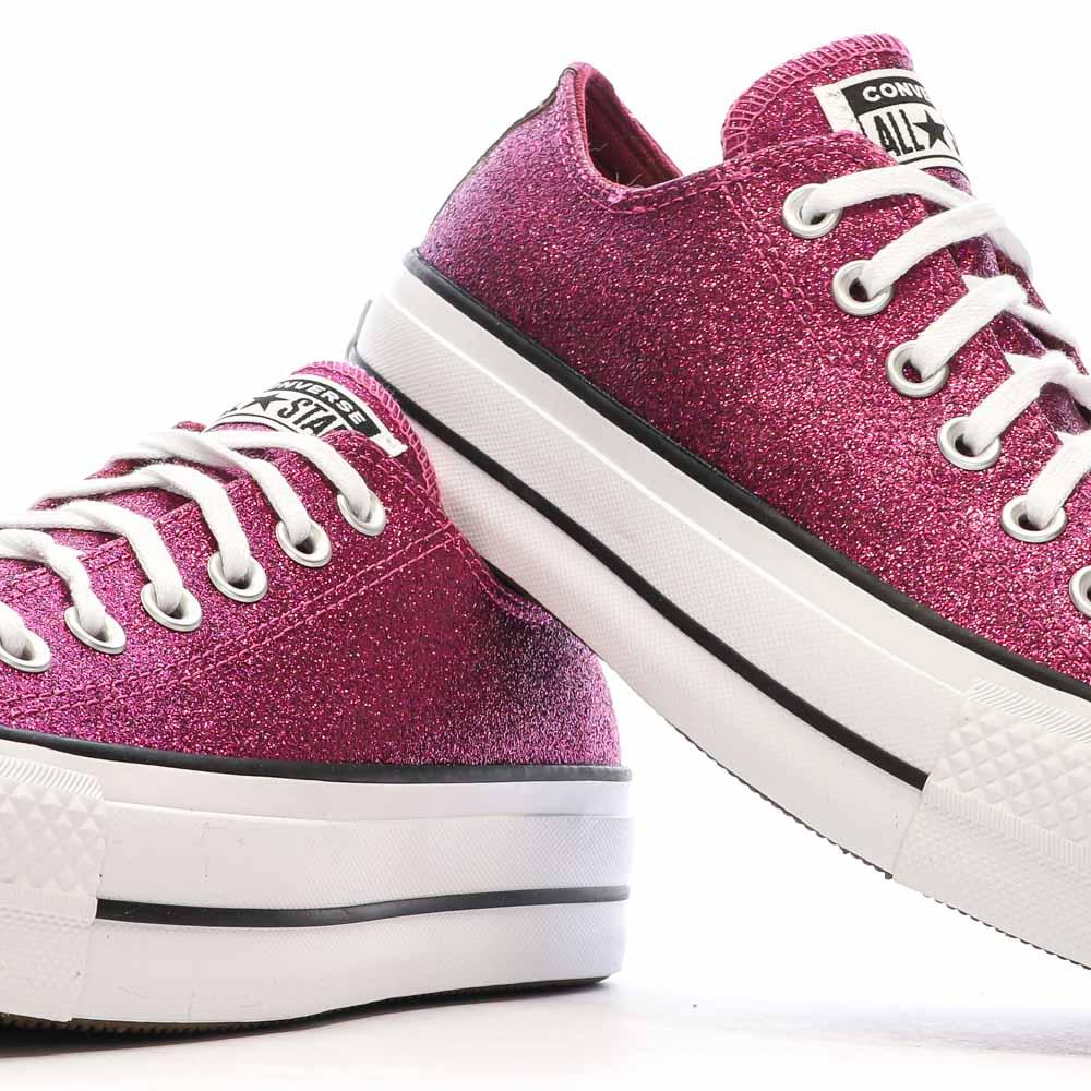 Rosa Sneakers Frau Converse Chuck Taylor All Star Lift A05438C Ansicht 7