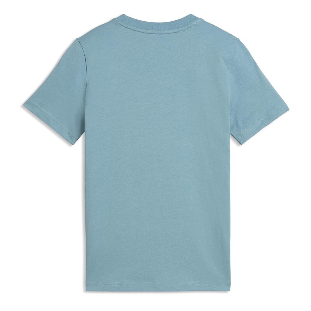 Camiseta azul para niño de Puma con el gato centrado ver 2