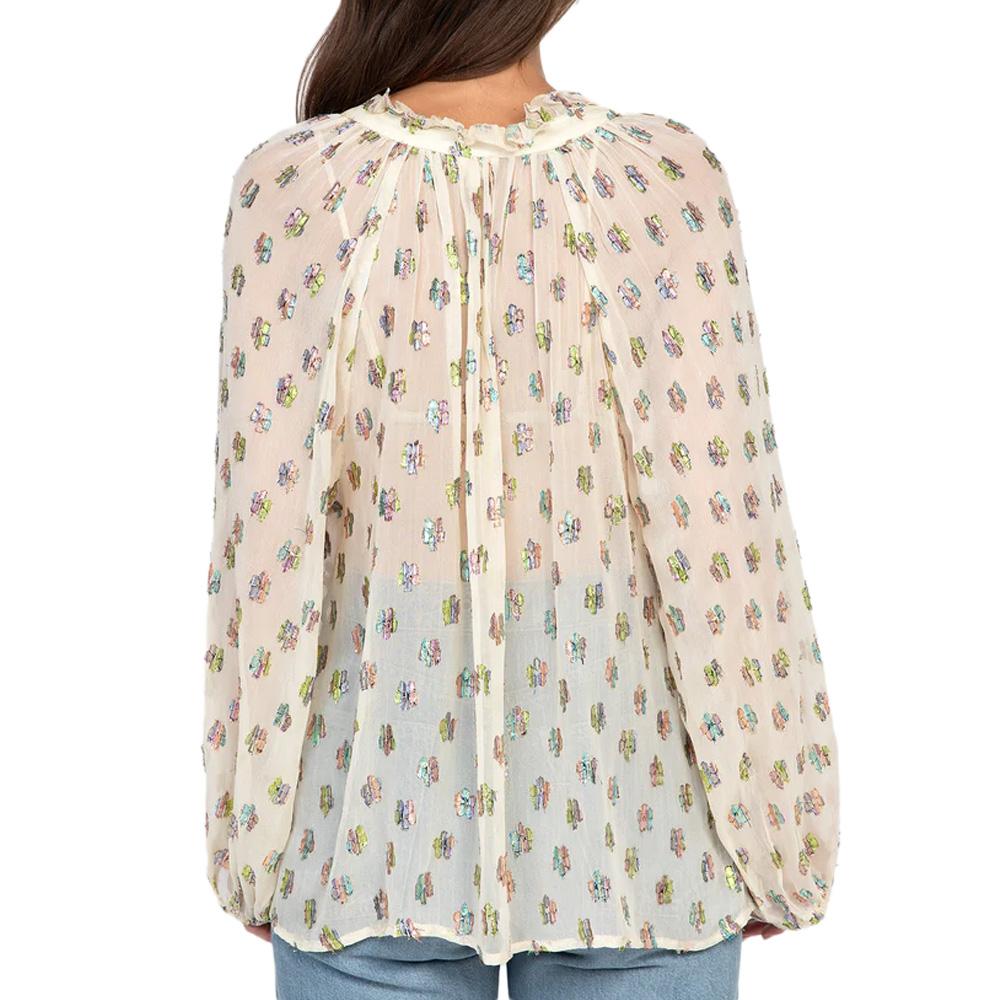 Blouse Beige Femme An'ge Louise vue 2