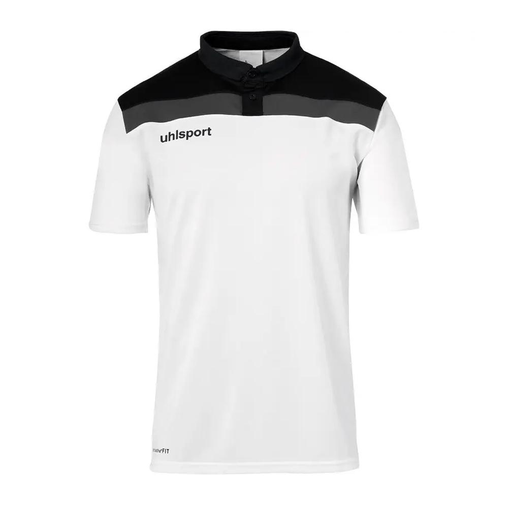 Weiß-schwarzes Herren-Polohemd „UHLSPORT Offense 23“ günstig