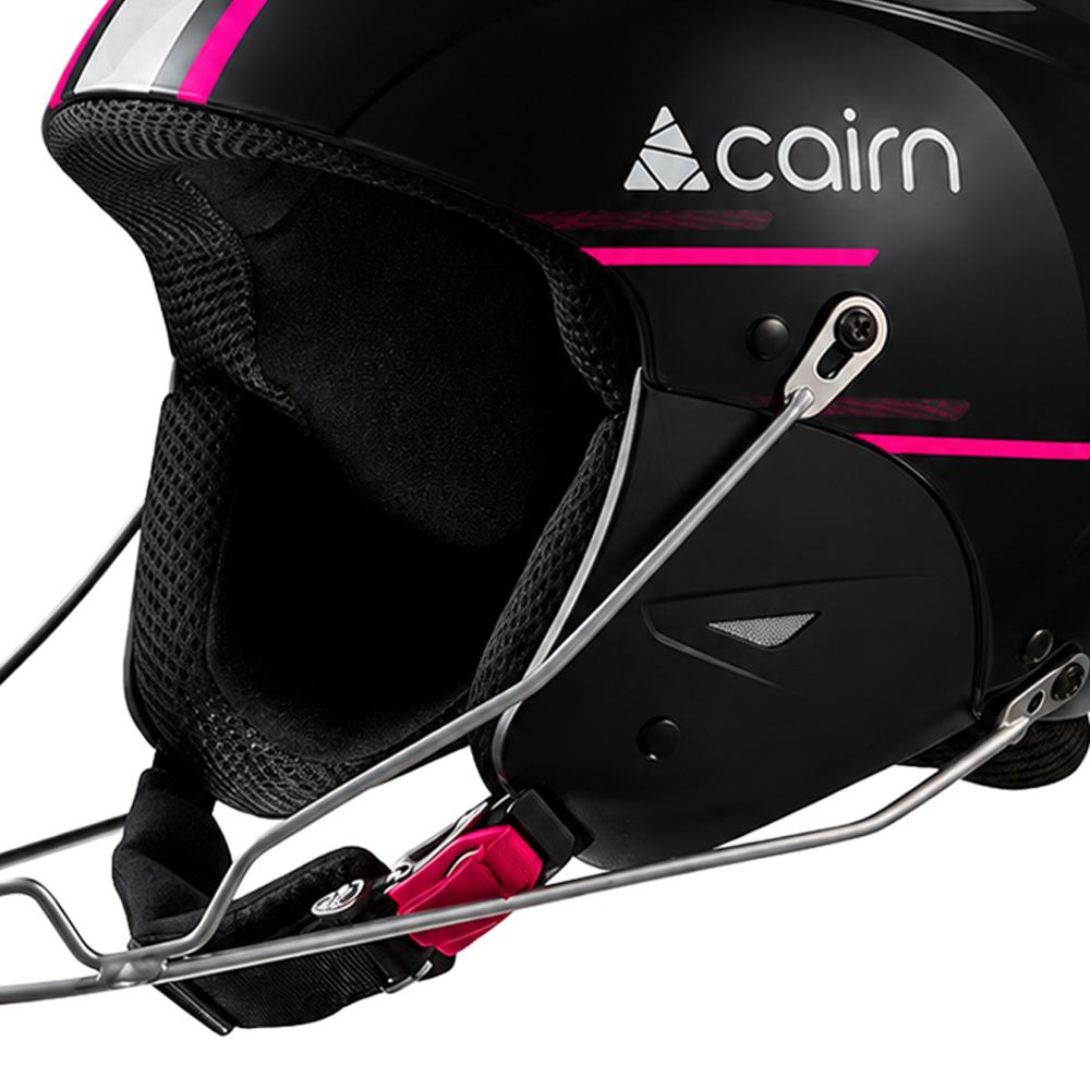 Casque de ski Noir Femme Cairn Racing Pro Chinguard vue 2