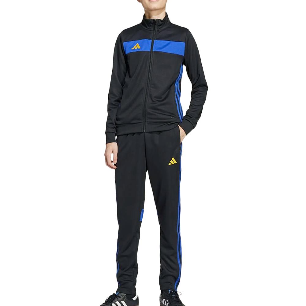 Adidas Tiro Black/Blue Boy's Track Suit affordable