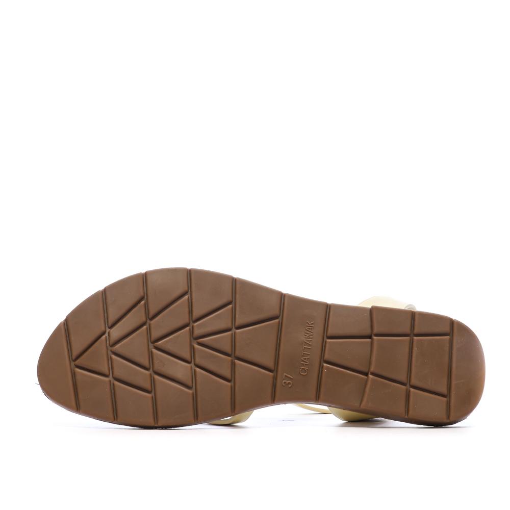 Chattawak Perla Women's Yellow Sandals Photo of the Espace des Marques %store% store - view of %key%