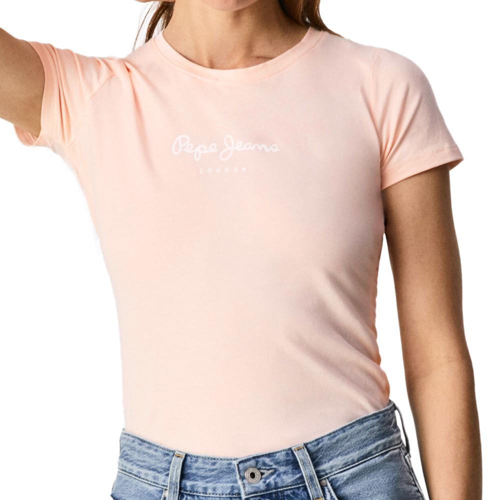 T-Shirt Rosa Frau Pepe Jeans New Virginia günstig