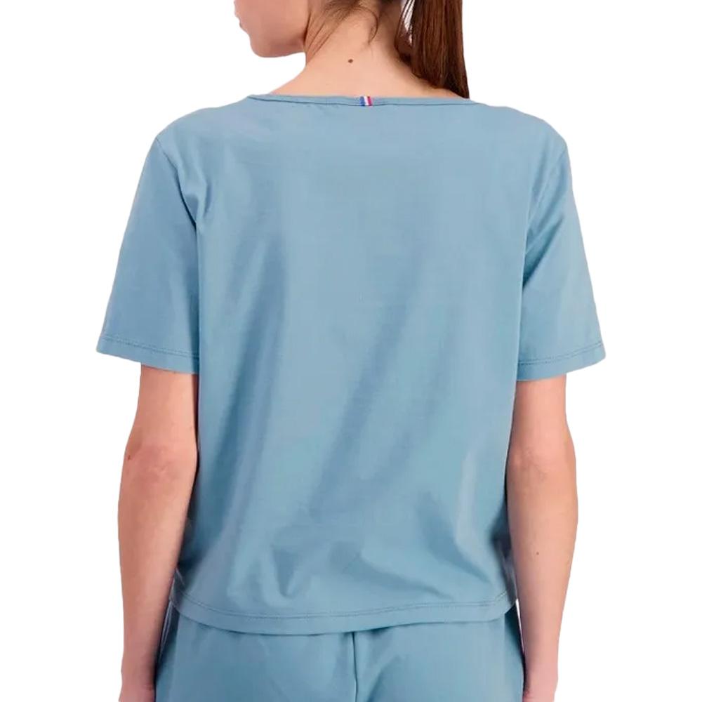 T-Shirt Blau Damen Le Coq Sportif Ess Tee Ss Ansicht 2