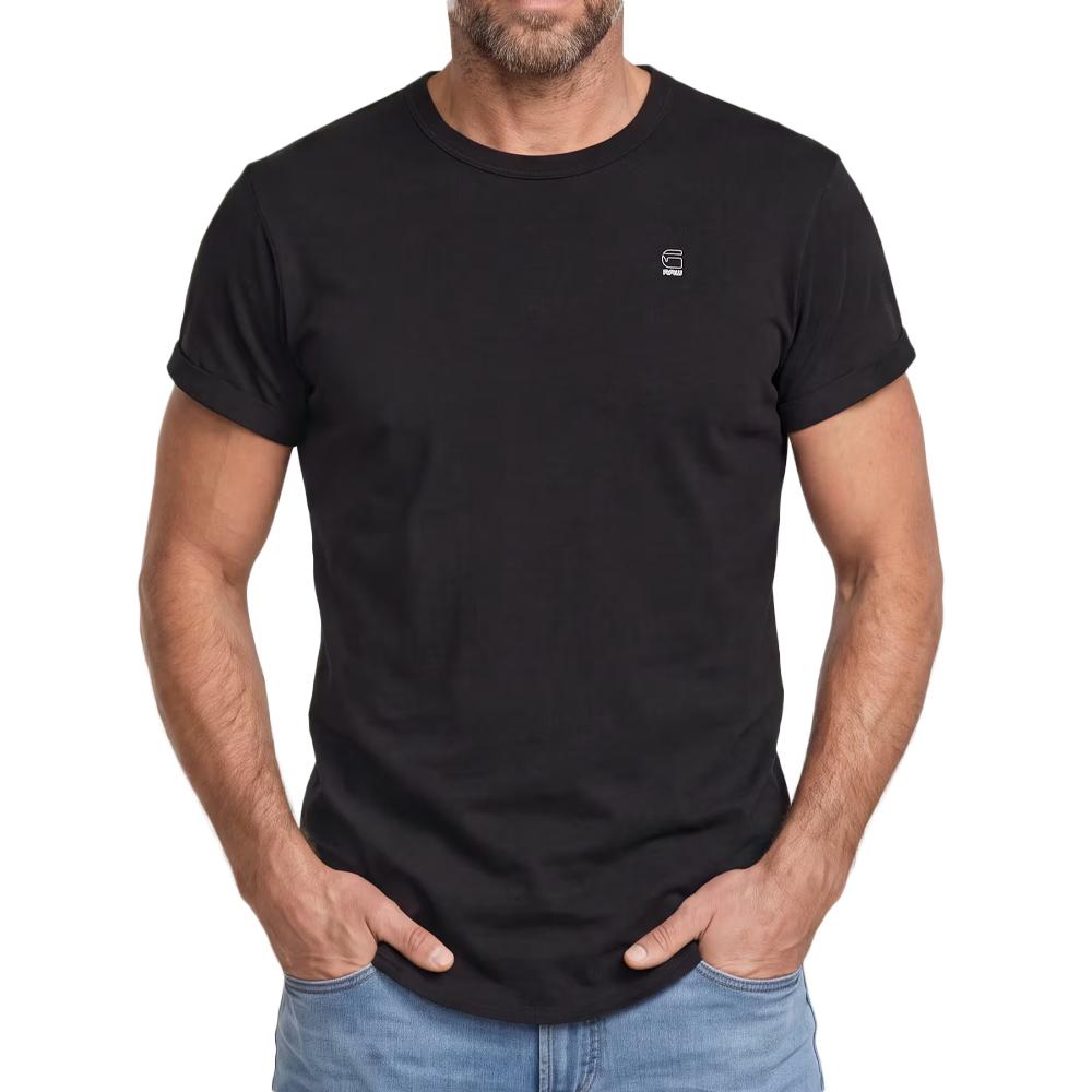 Schwarzes Herren-T-Shirt von G-Star RAW mit Logo günstig