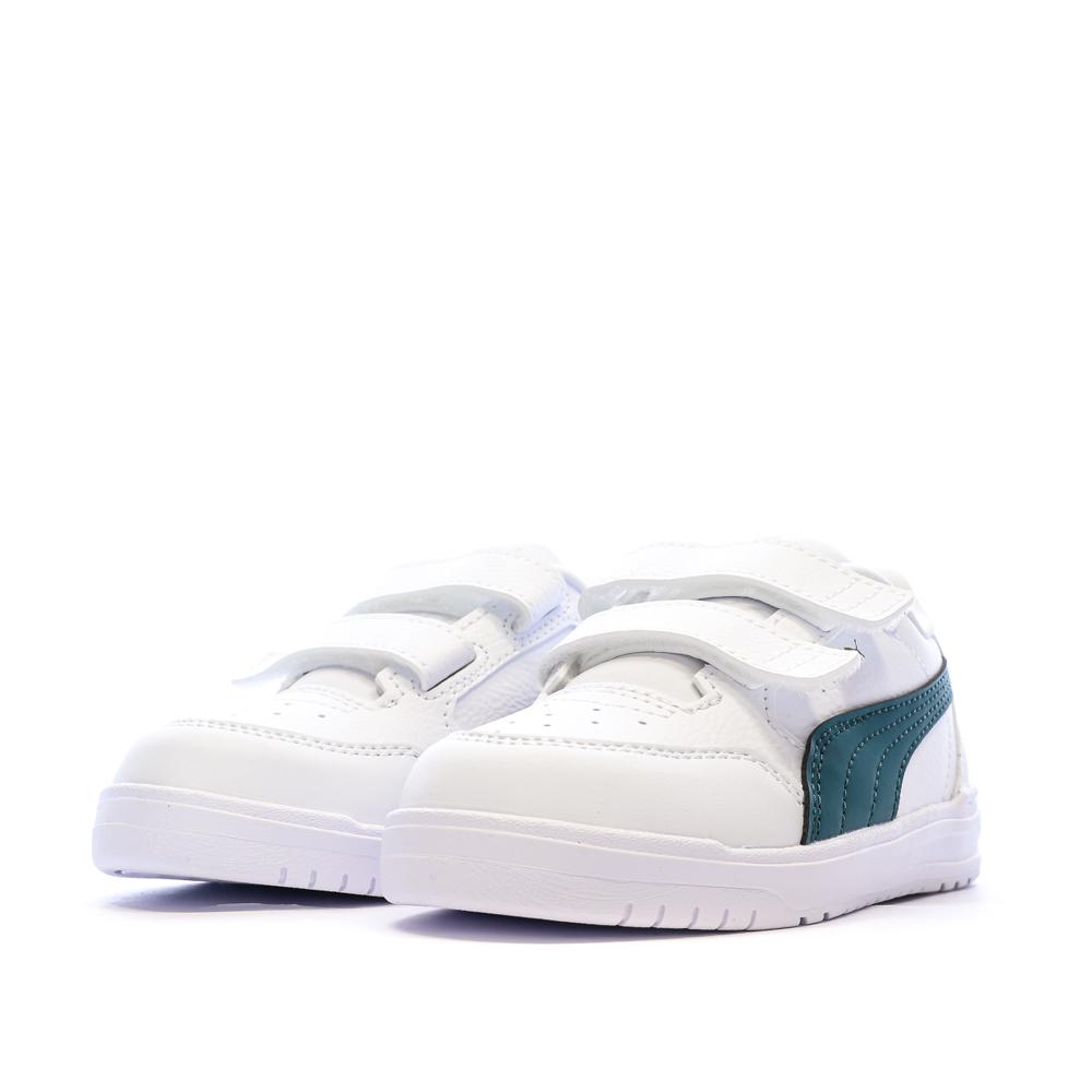 White/Green Puma Shuffle Downtown Boys’ Trainers Photo of the Espace des Marques %store% store - view of %key%